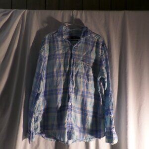 Vineyard Vines Classic Fit Plaid Button Down Shirt – Size Large